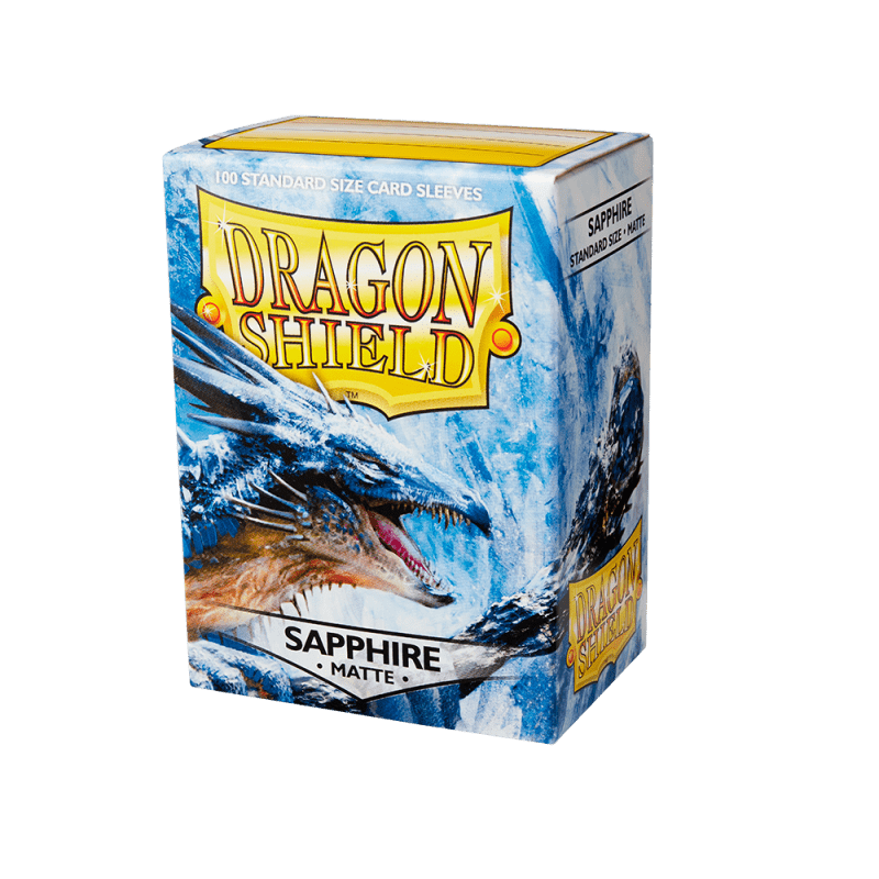 Dragon Shield Standard Size Sleeves – Sapphire Matte 100 - WiredVillage Games - Dragon Shield